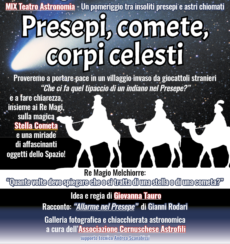 Tra presepi, comete e corpi celesti - ACA Astronomia teatro
